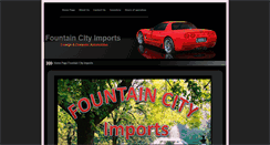 Desktop Screenshot of fountaincityimports.com