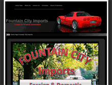 Tablet Screenshot of fountaincityimports.com